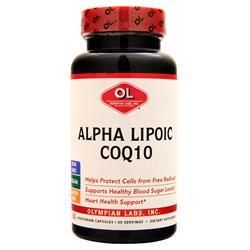 Olympian Labs Альфа липоевая кислота CoQ10 60 вег капсул olympian labs ahcc 750 мг 120 вег капсул