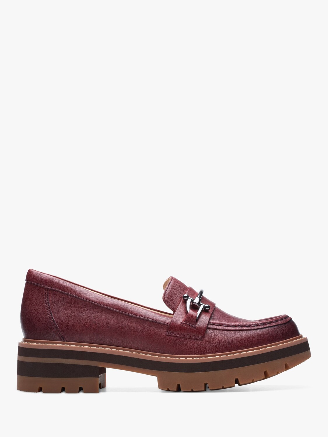 

Кожаные лоферы Clarks Orianna Bit, бордовый