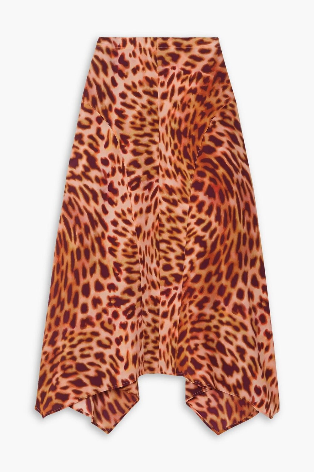 

Юбка миди Naya из шелкового крепдешина с леопардовым принтом STELLA MCCARTNEY, персиковый