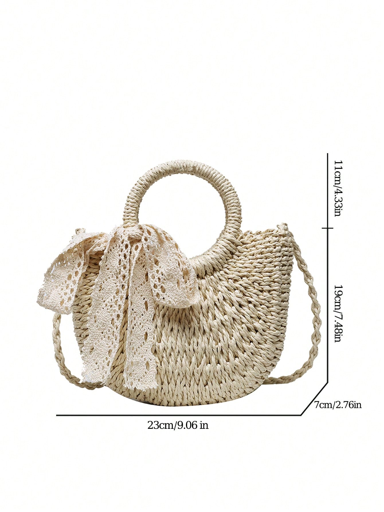 Соломенная сумка с круглой ручкой для женщин, бежевый оптовая продажа модная соломенная женская летняя сумка из ротанга плетеная богемная пляжная женская сумка ручной работы плетеная дорожн