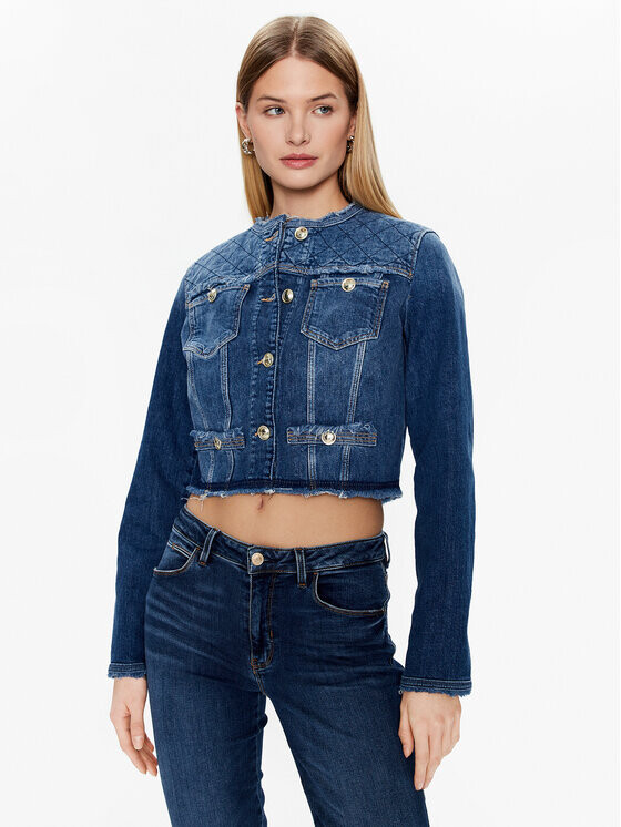 

Джинсовая куртка узкого кроя Guess, синий