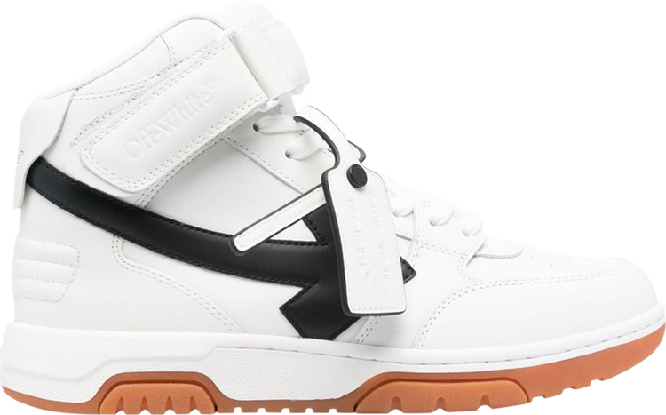 Кроссовки Off-White Out of Office Mid 'White Black', белый