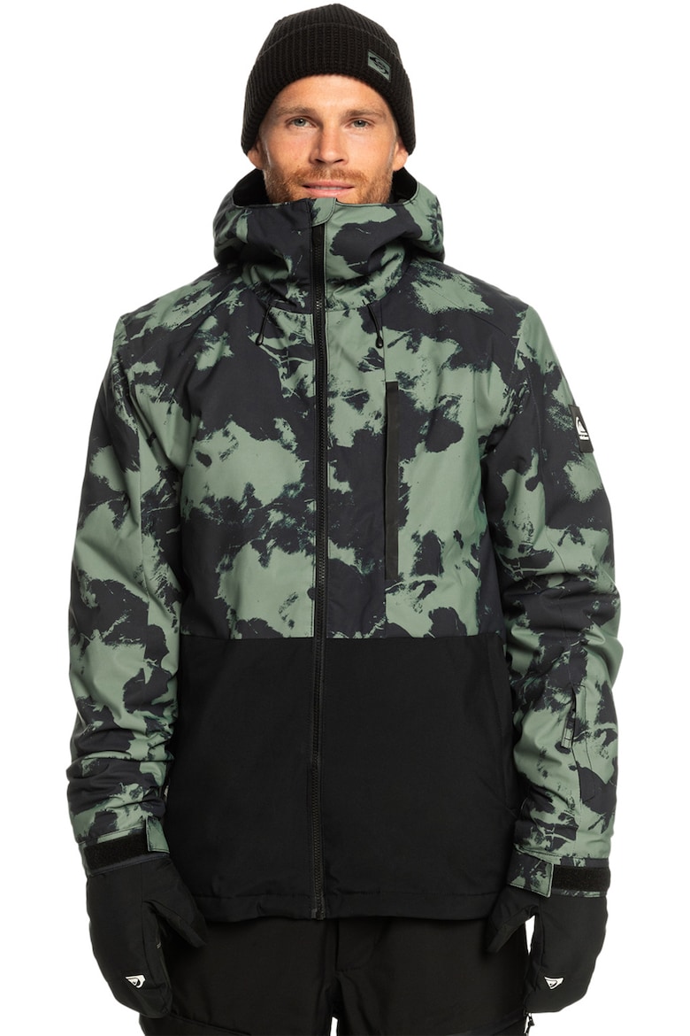 цена Утепленная лыжная куртка Mission с капюшоном Quiksilver, черный