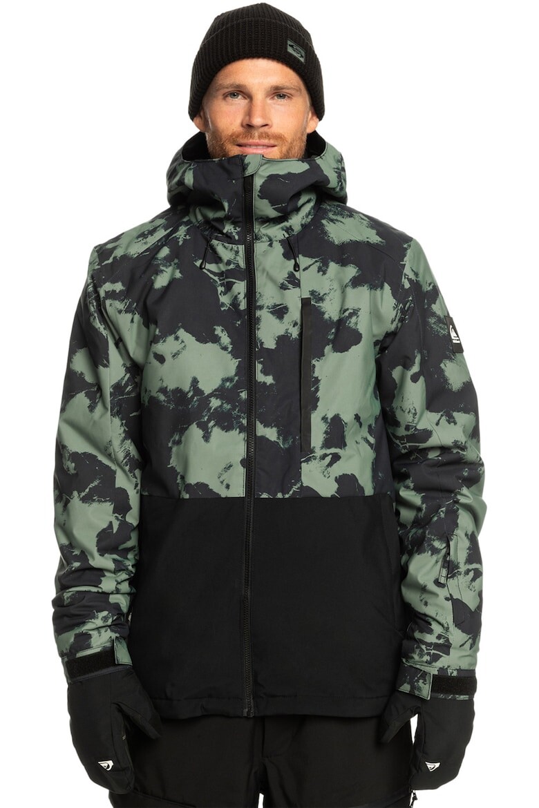 

Утепленная лыжная куртка Mission с капюшоном Quiksilver, черный