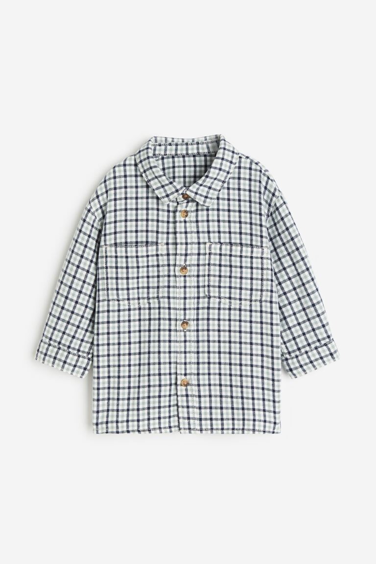 

Хлопковая фланелевая рубашка H&M