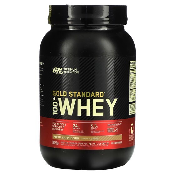 

Протеиновый порошок Optimum Nutrition Gold Standard 1 Whey мокко-капучино, 907г