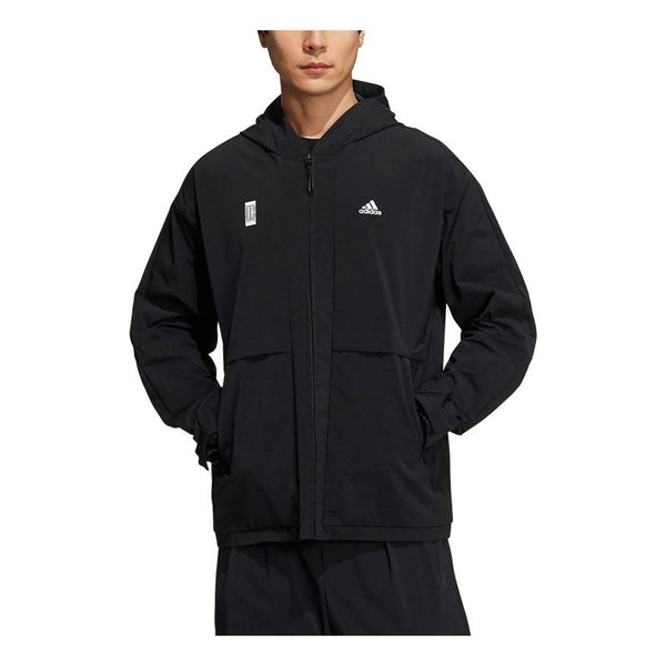 Куртка Men's adidas Martial Arts Series Sports Logo Casual Hooded Jacket Black, мультиколор