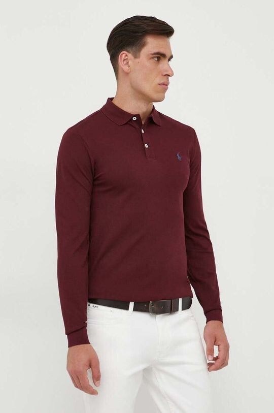 

Футболка с длинными рукавами Polo Ralph Lauren, бордовый, Красный