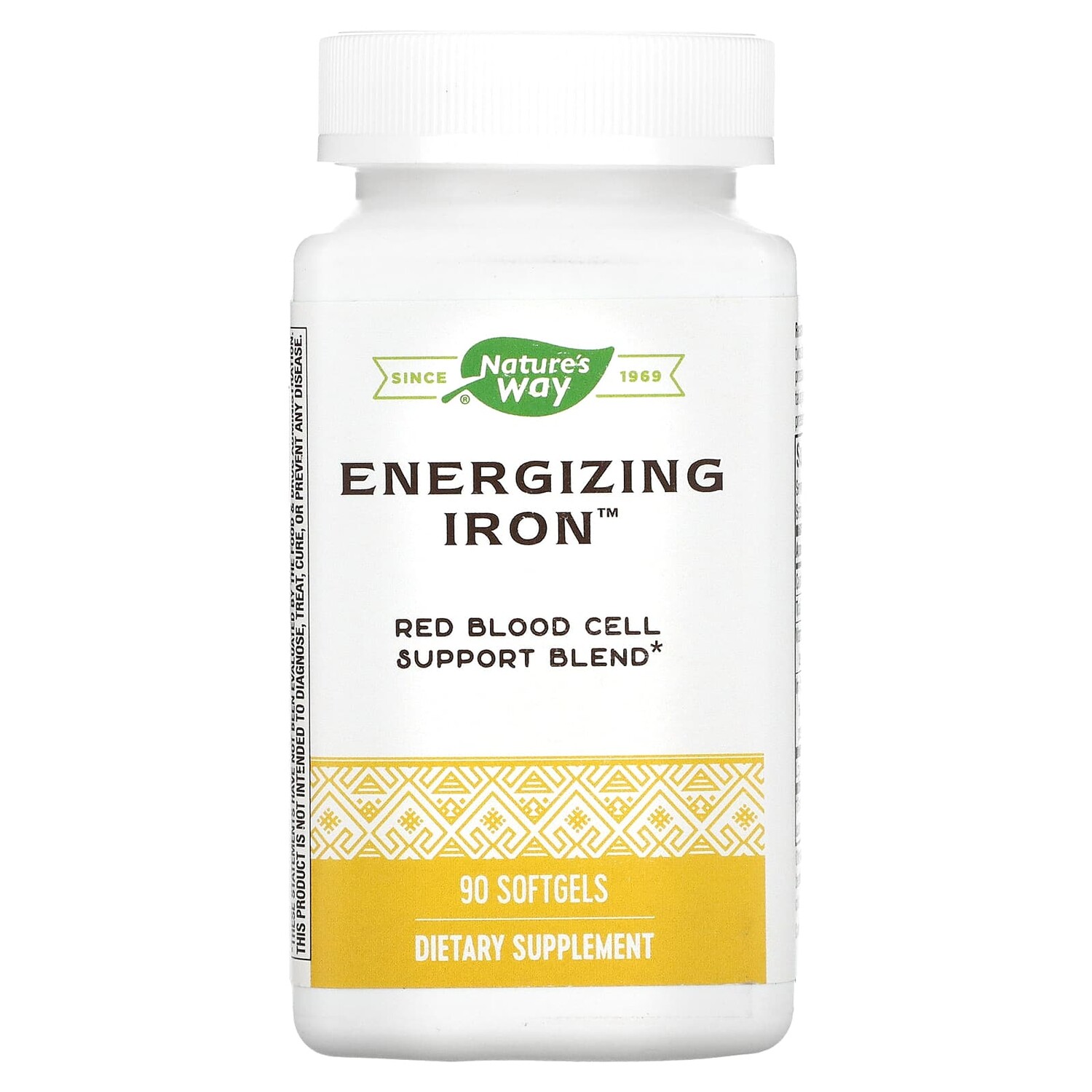 

Energizing Iron, формула с двойным железом, 90 мягких желатиновых капсул, Nature's Way