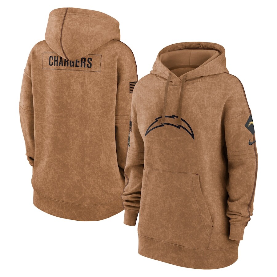 

Пуловер с капюшоном Nike Los Angeles Chargers, коричневый
