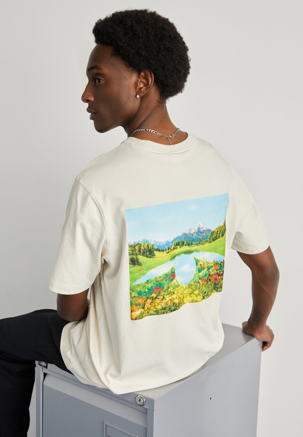 

Футболка с принтом GRAPHIC adidas Originals, цвет white
