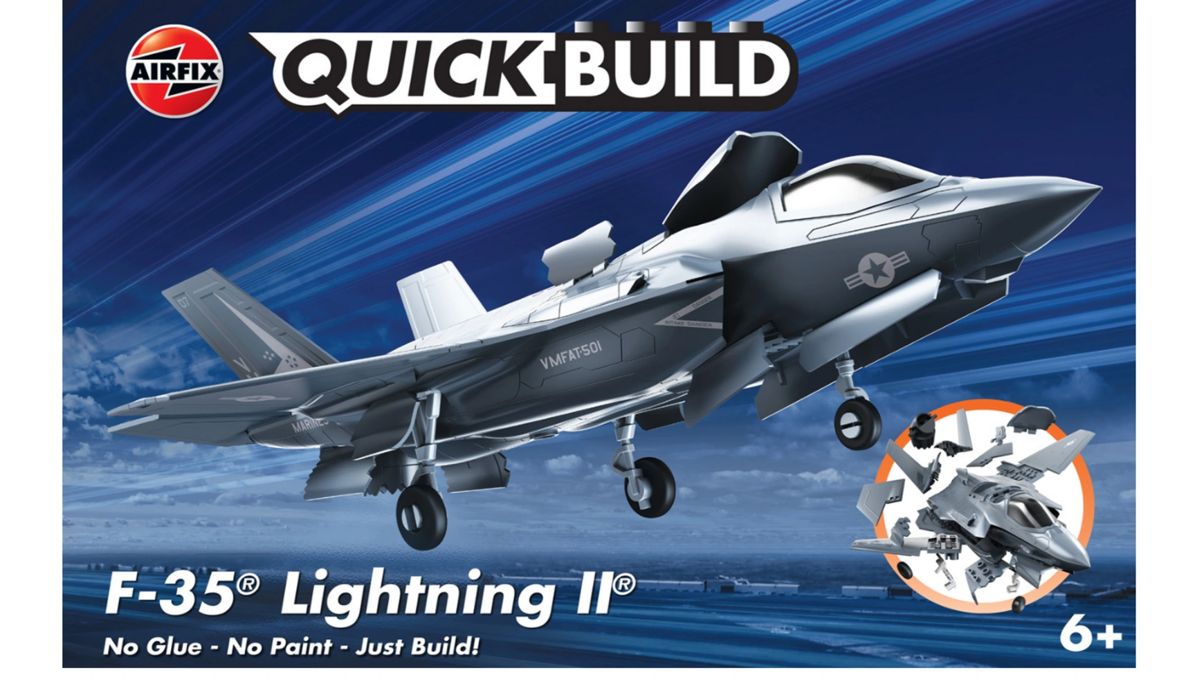 Airfix QUICKBUILD F-35B Lightning II air force f 35 lightning ii jet commemorative challenge coin free shipping