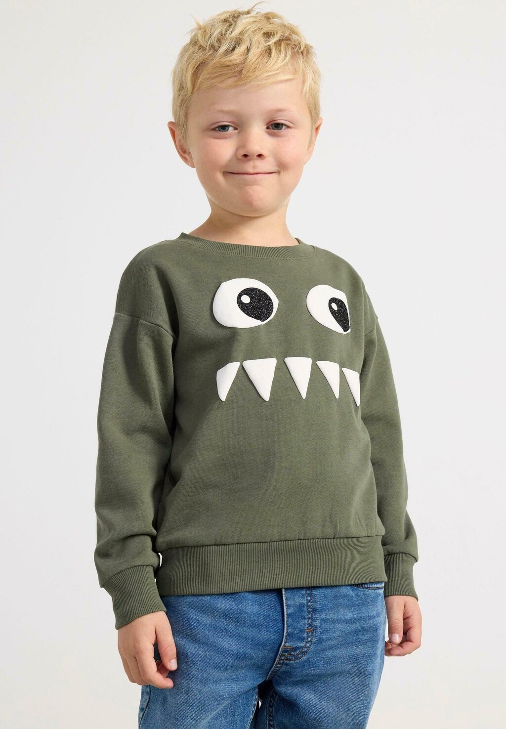 

Свитшот Lindex, цвет dark dusty khaki