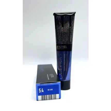 

Estel Deluxe Creme Краска для волос 60мл Светло-коричневый медный 5/4, Estel De Luxe
