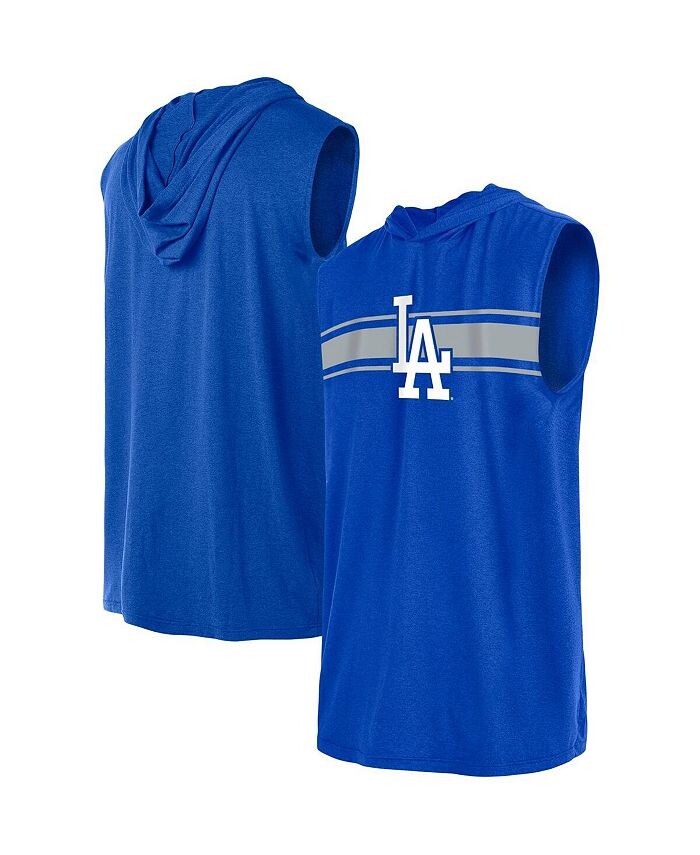 

Мужской пуловер с капюшоном без рукавов Royal Los Angeles Dodgers New Era, синий