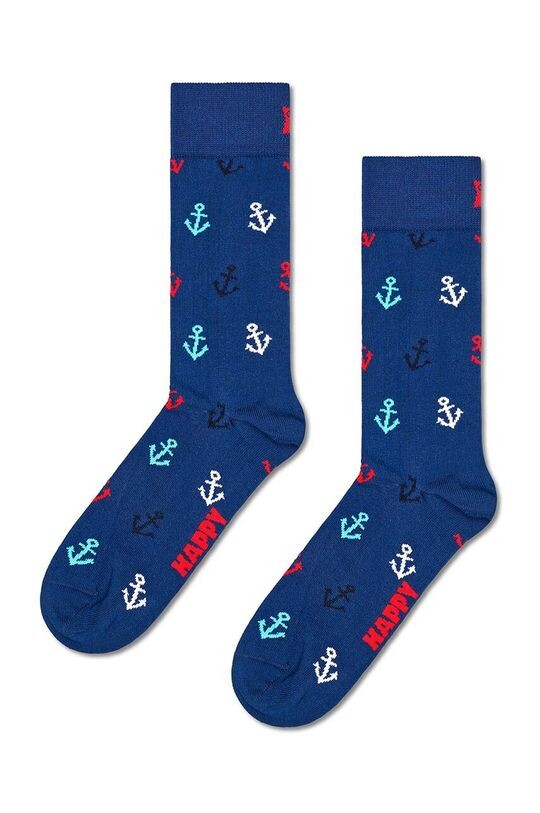 

Якорные носки Happy Socks, синий