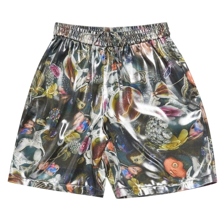 

Шорты Acne Studios Fluid Printed Shorts, черный