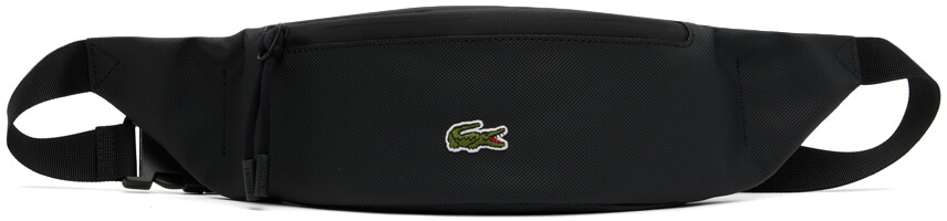 

Черный клатч с вышивкой Lacoste