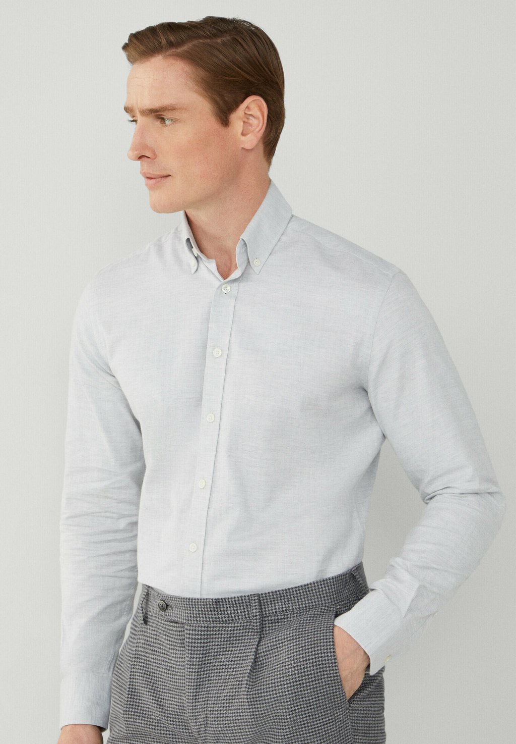 Рубашка Hackett London, серый