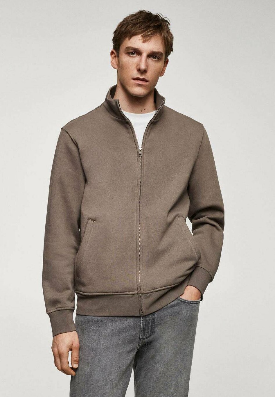 

Толстовка на молнии Winner Mango, цвет mink grey