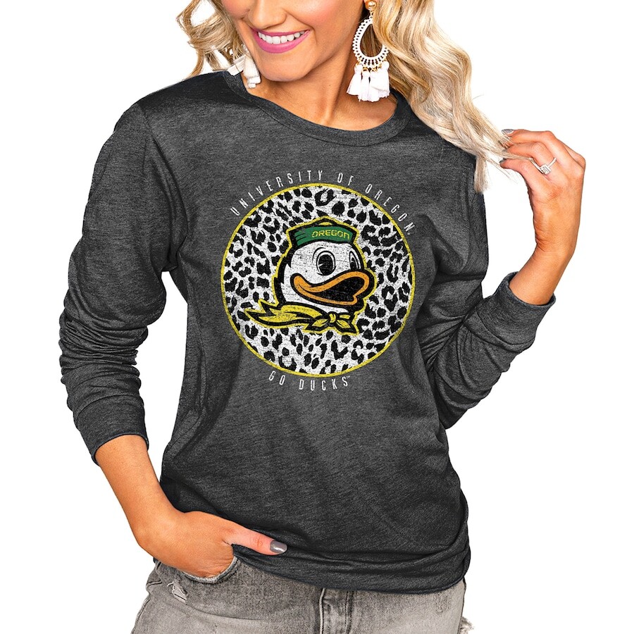 

Футболка с длинным рукавом Gameday Couture Oregon Ducks, угольный