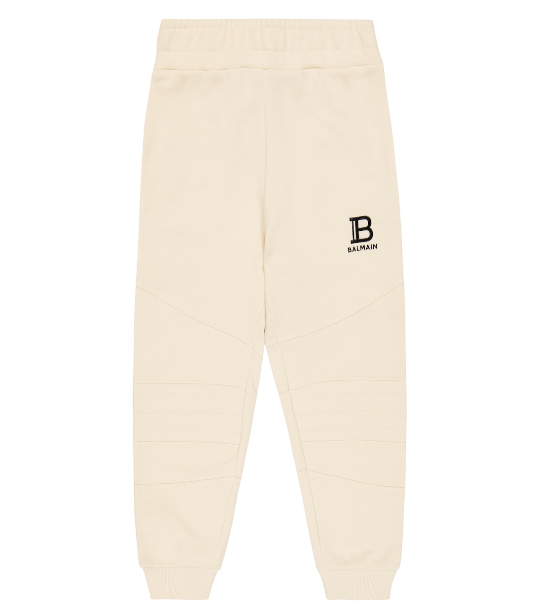 цена Хлопковые спортивные штаны с логотипом Balmain, бежевый