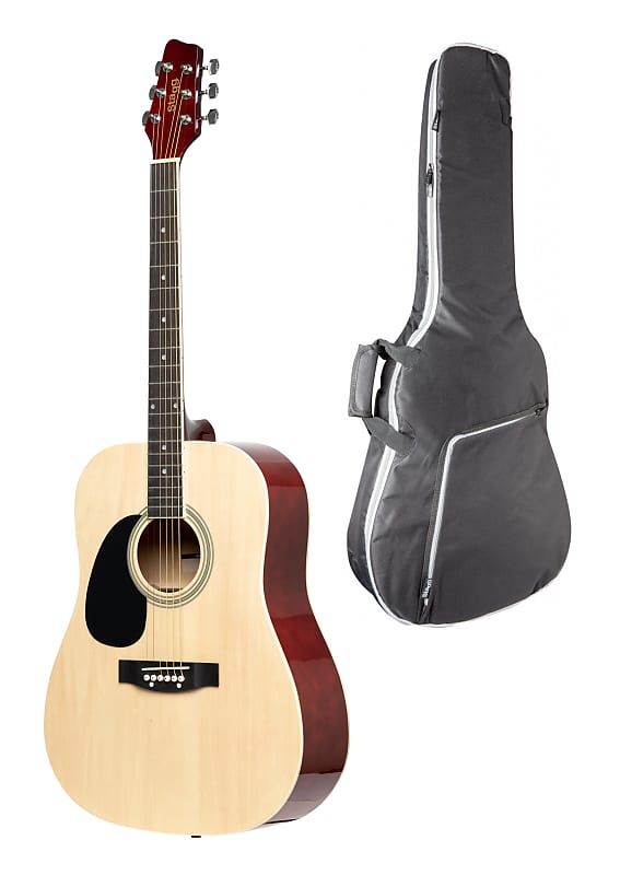 Акустическая гитара Stagg Left Hand Dreadnought Acoustic Guitar, Naturall + Gig Bag фоторамка lh 214 n s 20 25 см knp lh 214 n s