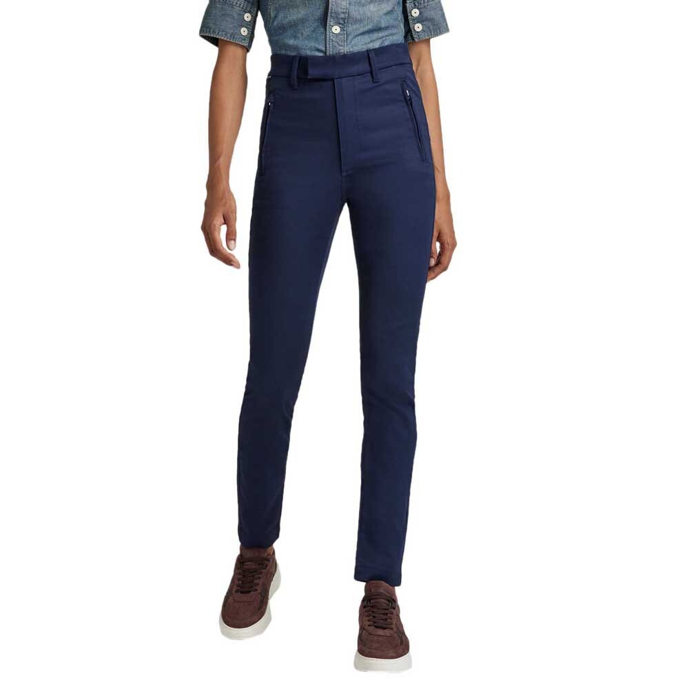 

Брюки G-Star Weld High Skinny Chino, синий