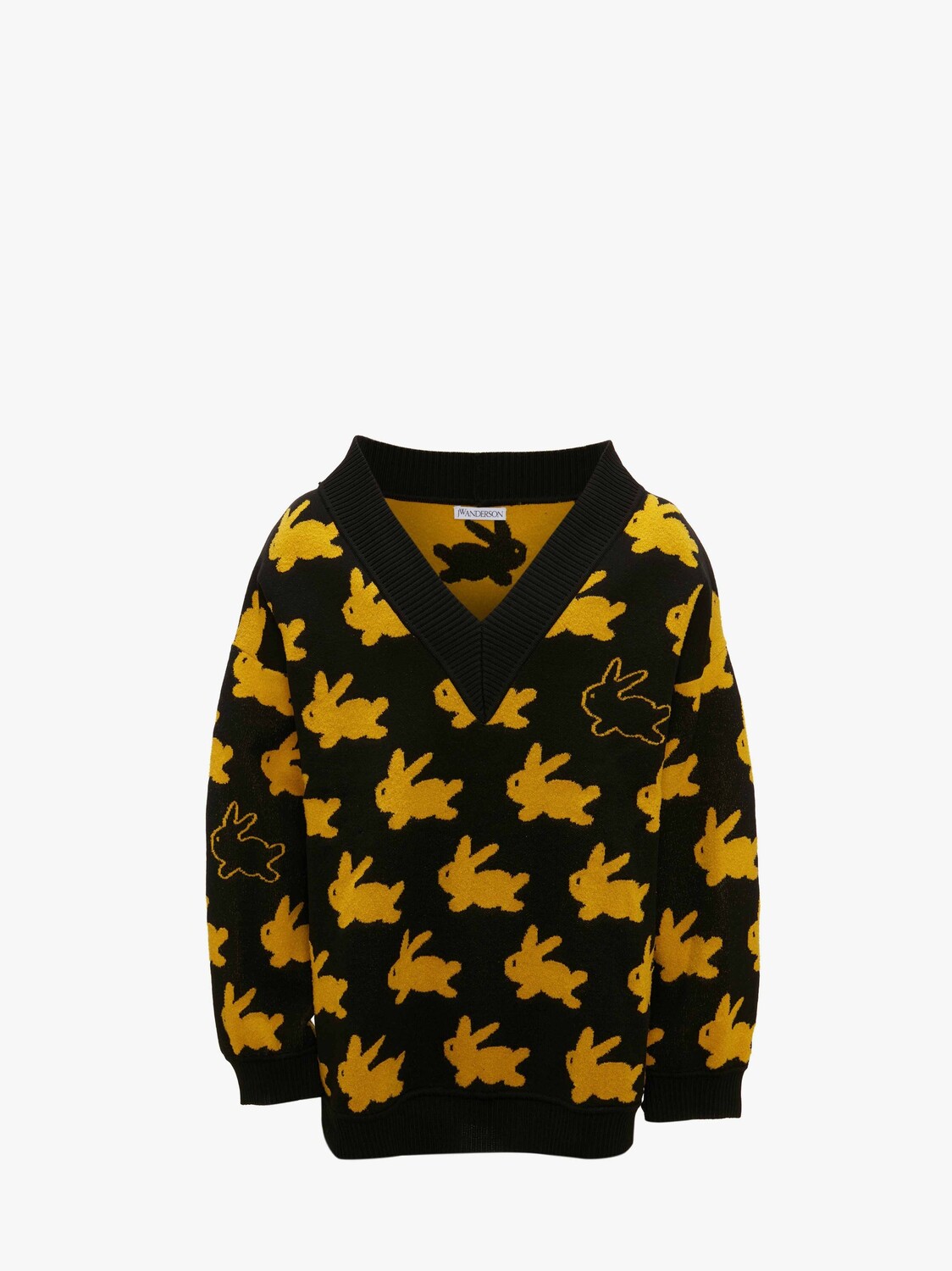 

Джемпер с V-образным вырезом JW Anderson, желтый
