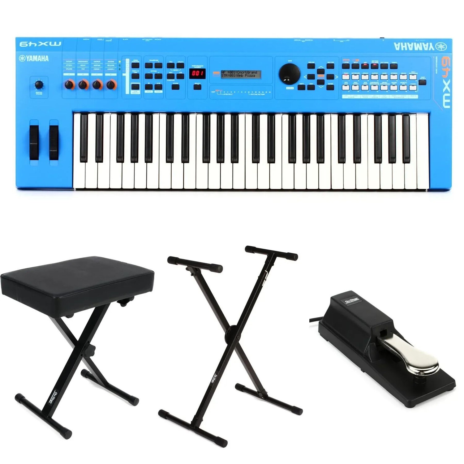 

Комплект клавиатуры Yamaha MX49 Essential — синий