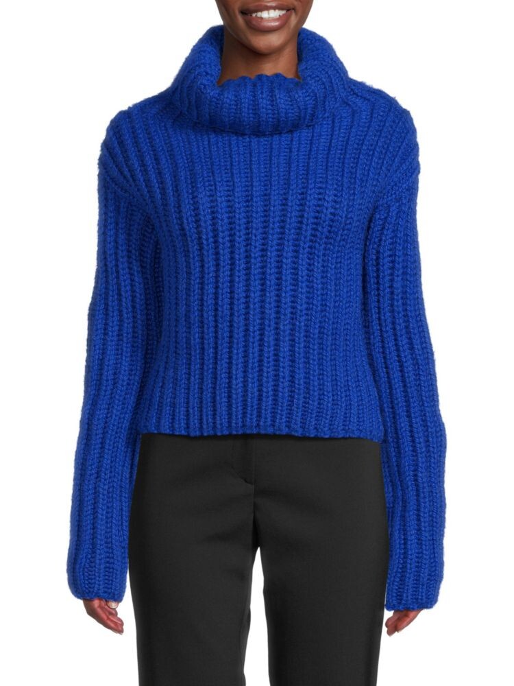 

Свитер с высоким воротником из шерсти и мохера Redvalentino, цвет Bluette