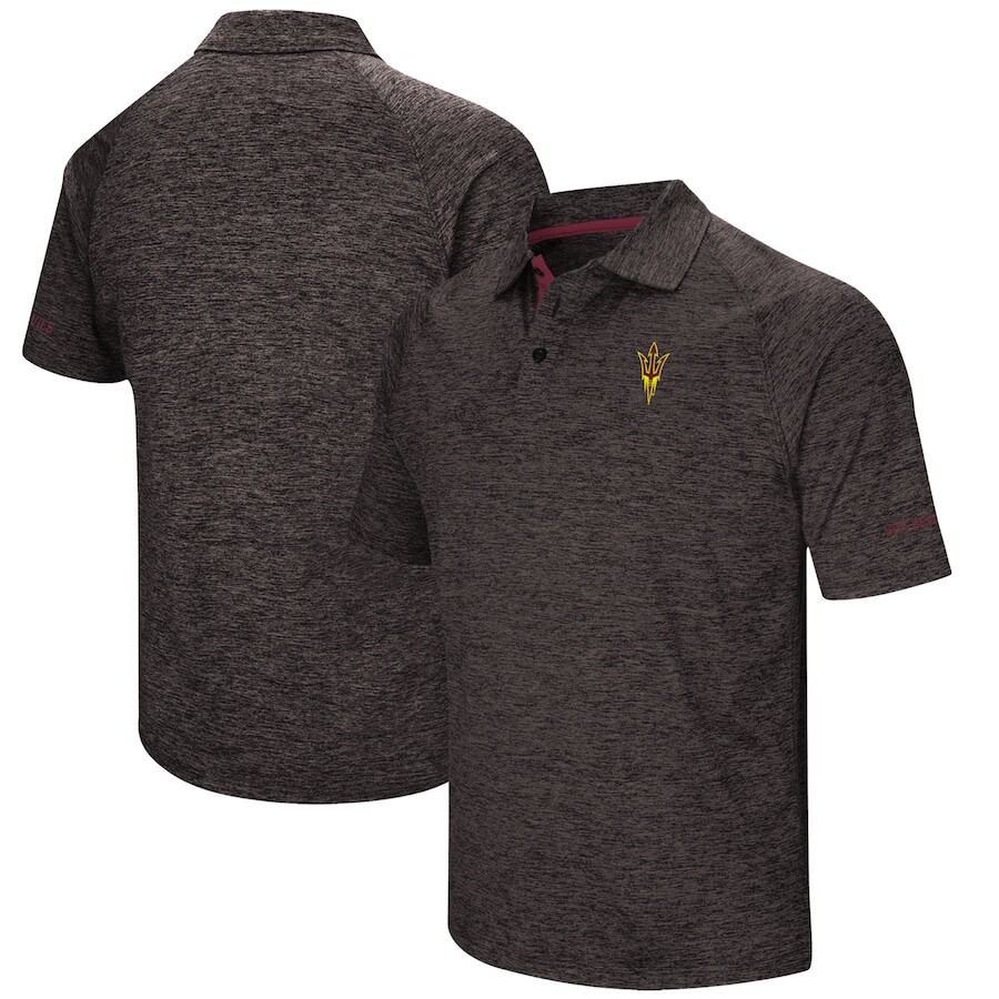 

Поло с коротким рукавом Colosseum Arizona State Sun Devils, черный