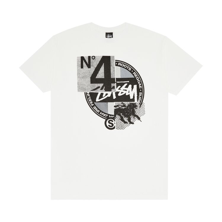 Футболка Stussy Dot Collage 'White', белый