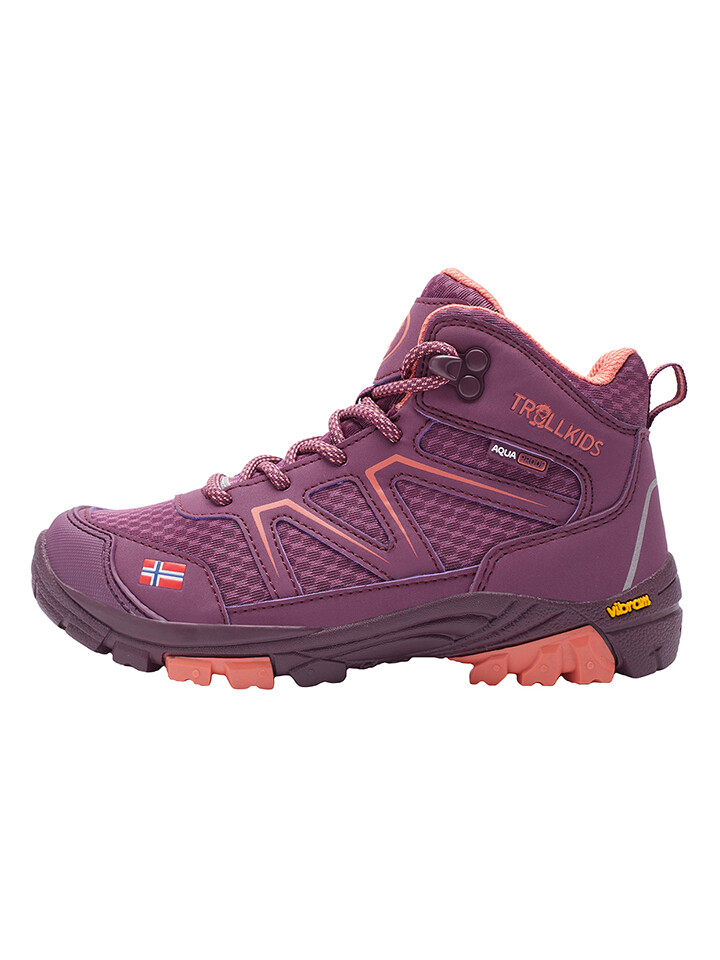 

Кроссовки Trollkids Trekkingboots Skarvan Hiker Mid, фиолетовый