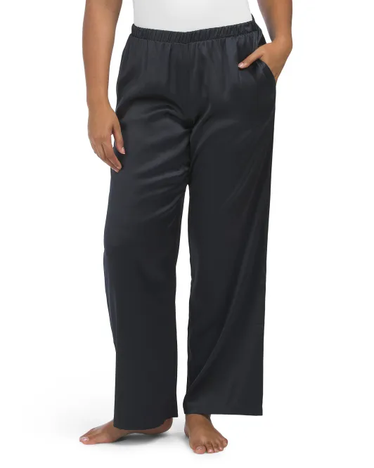 

Брюки Grand Central из смесового шелка Made In Portugal Hanro, цвет Black Beauty