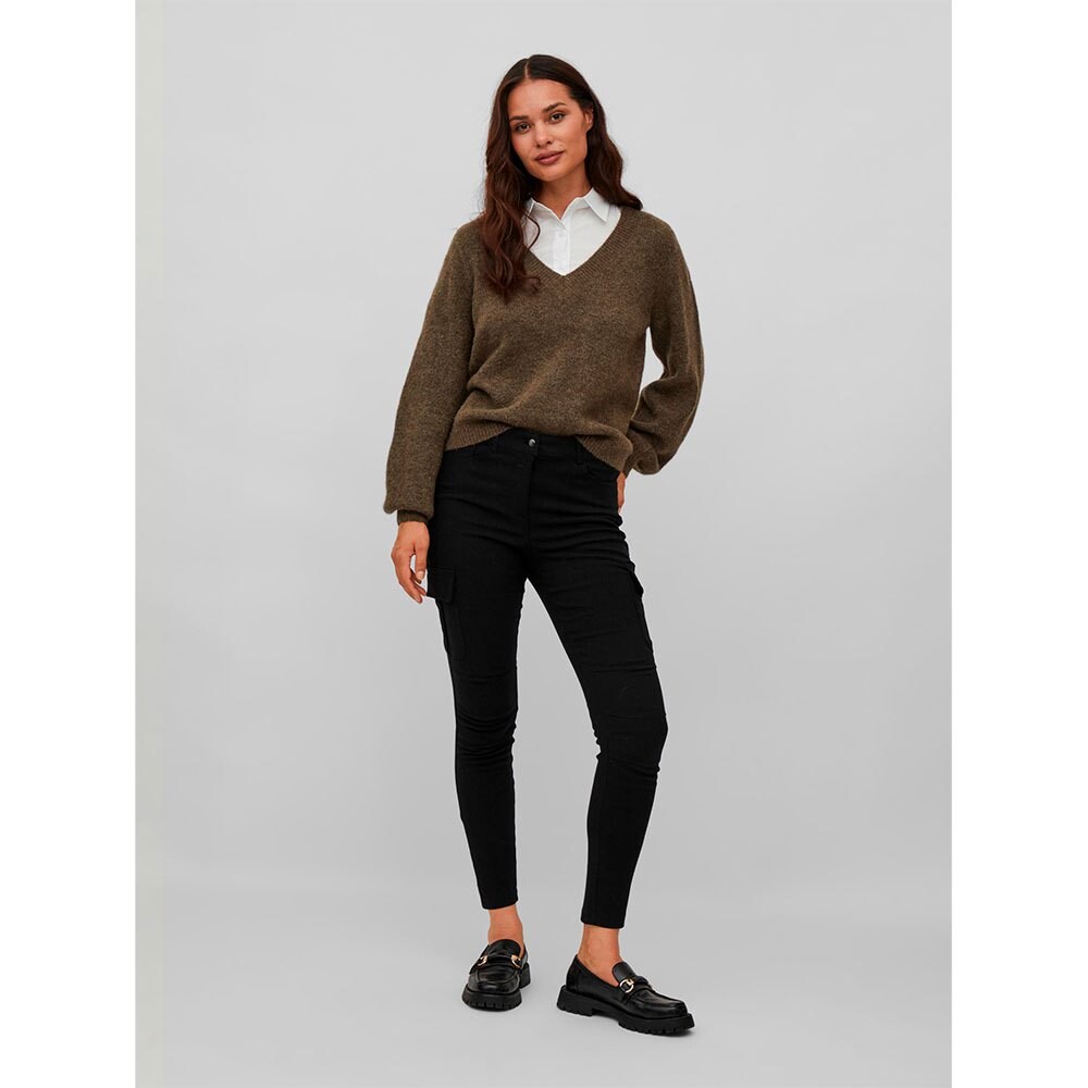 

Свитер Vila Jamina Rev V Neck, зеленый