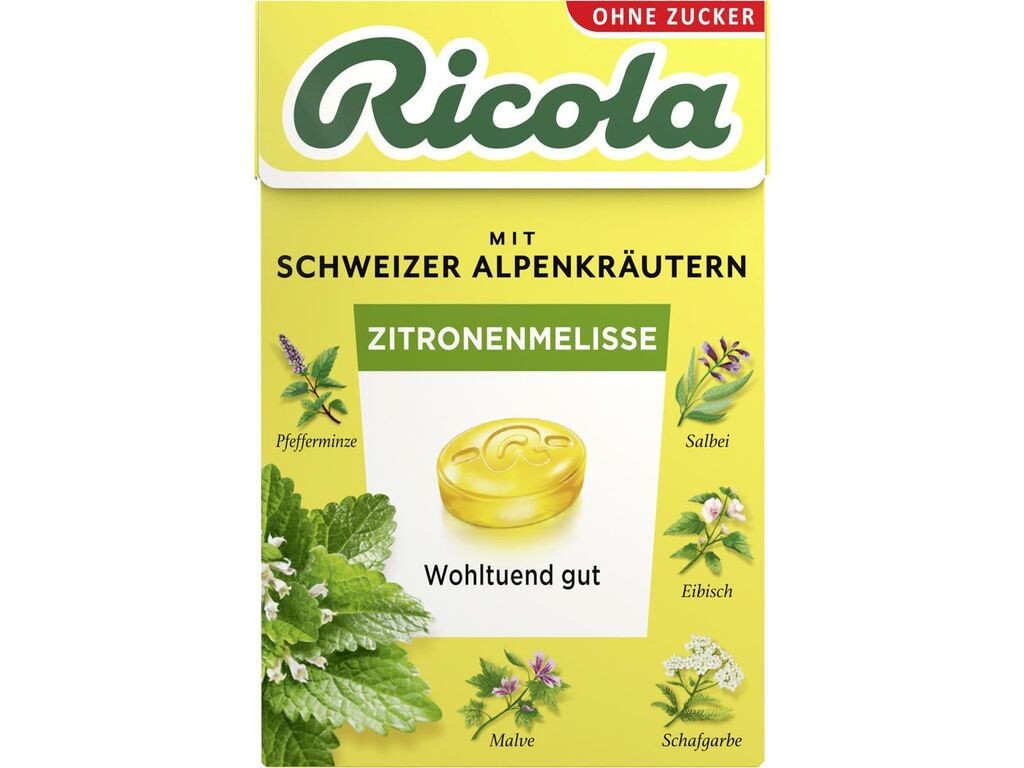 

Мелисса Ricola без сахара в Böxli освежающе-фруктовая 50г Mega-Paradies