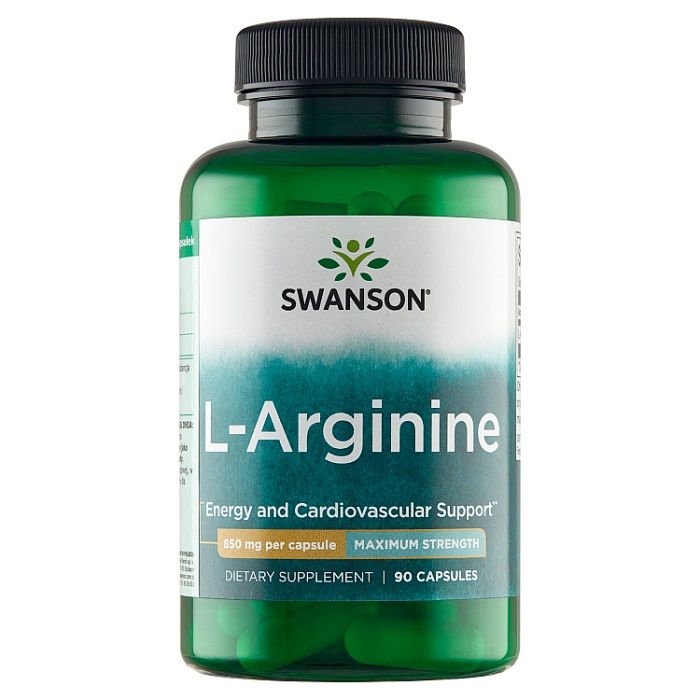 цена L-аргинин в капсулах Swanson L-arginina Forte 850 mg, 90 шт