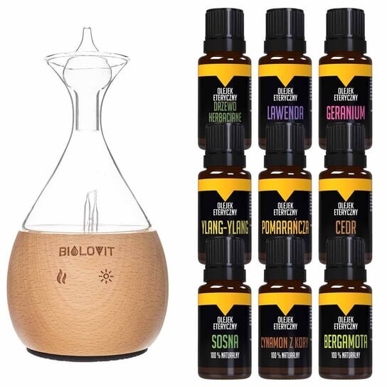 

Набор небулайзеров для эфирных масел Bilovit + 9 эфирных масел. Biolavit