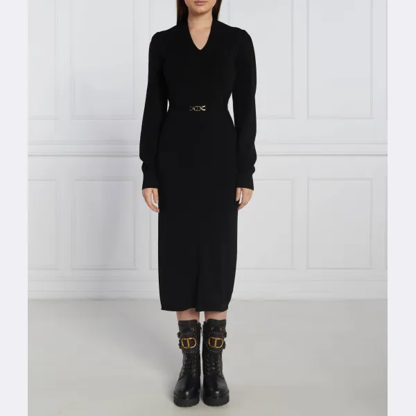 

Платье с поясом Twin-Set, черный