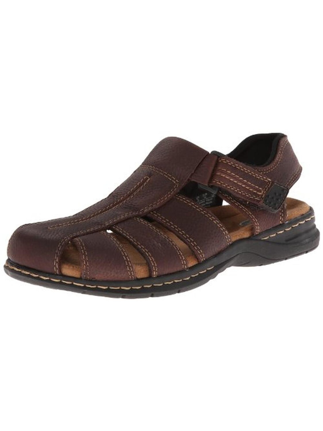 

Мужские кожаные повседневные рыбацкие сандалии Gaston Dr. Scholl's Shoes, коричневый