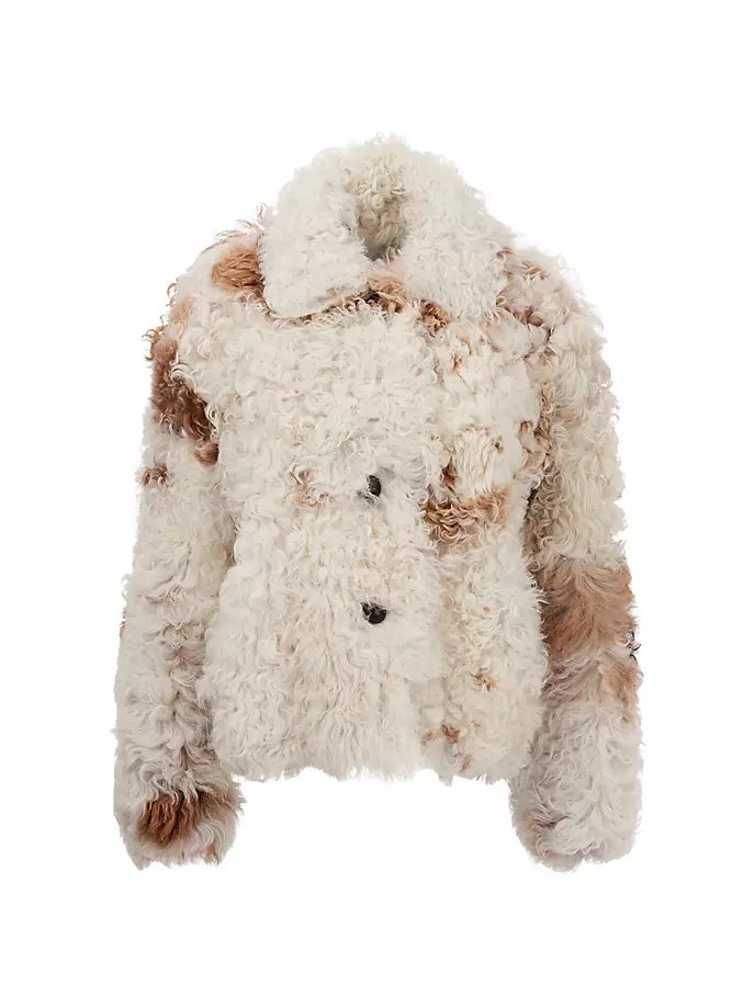 Двусторонняя куртка из овчины Gorski, белый