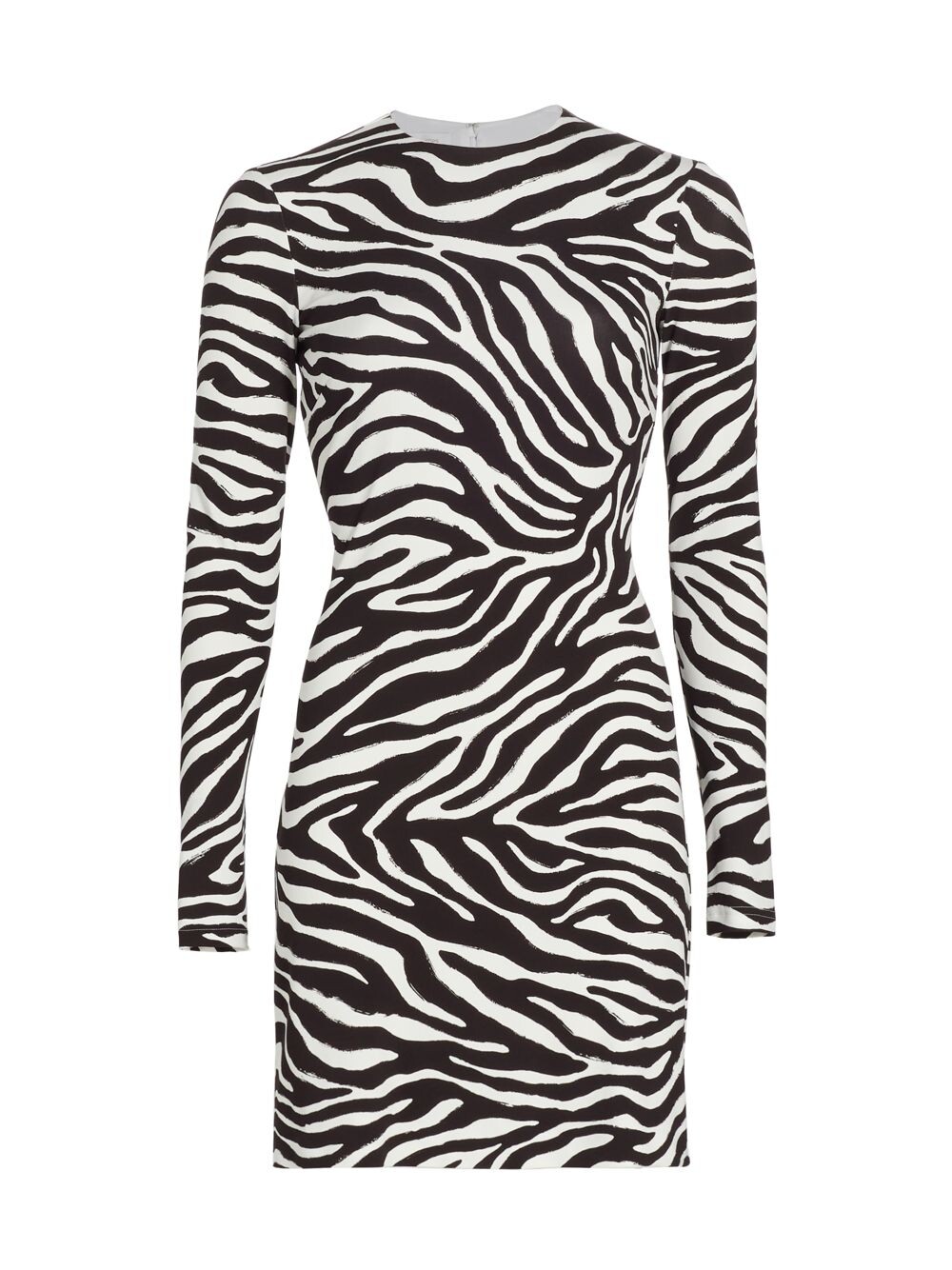 

Платье прямого кроя с зебровым принтом Brushstroke Michael Kors Collection, белый