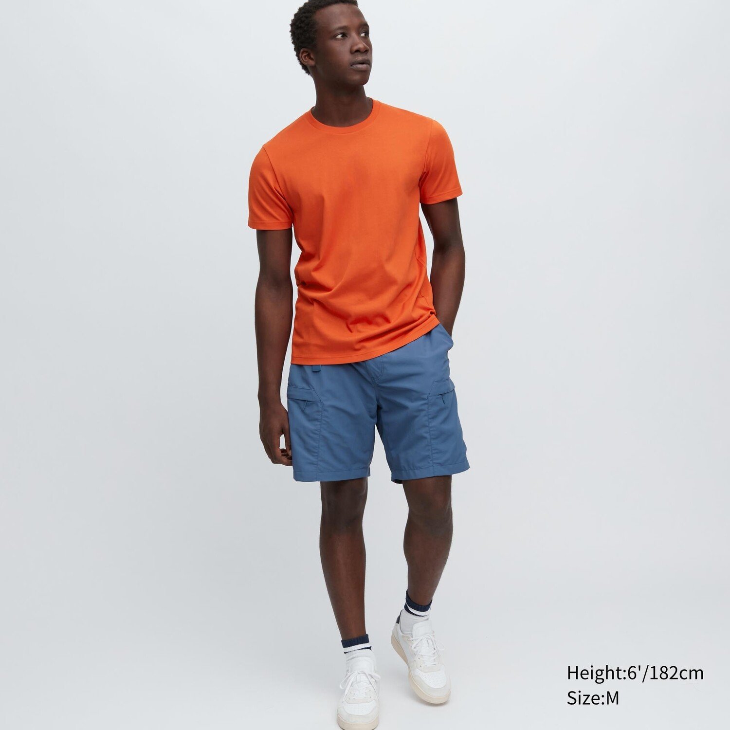 

Футболка Uniqlo Dry Color с круглым вырезом, оранжевый