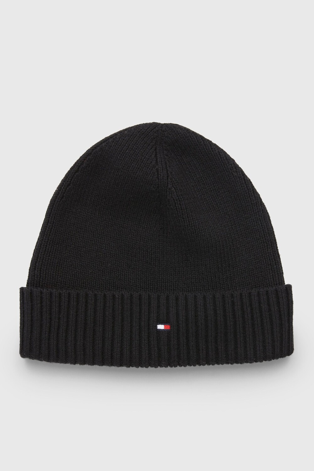 

Черная шапка-бини с флагом Essential Tommy Hilfiger, черный
