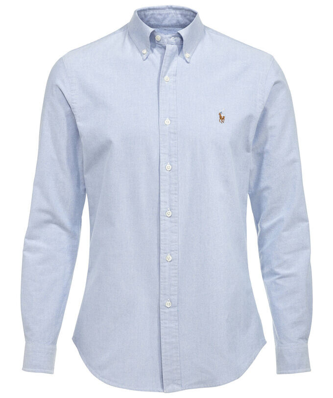 

Рубашка "slim fit" с длинным рукавом Polo Ralph Lauren, синий