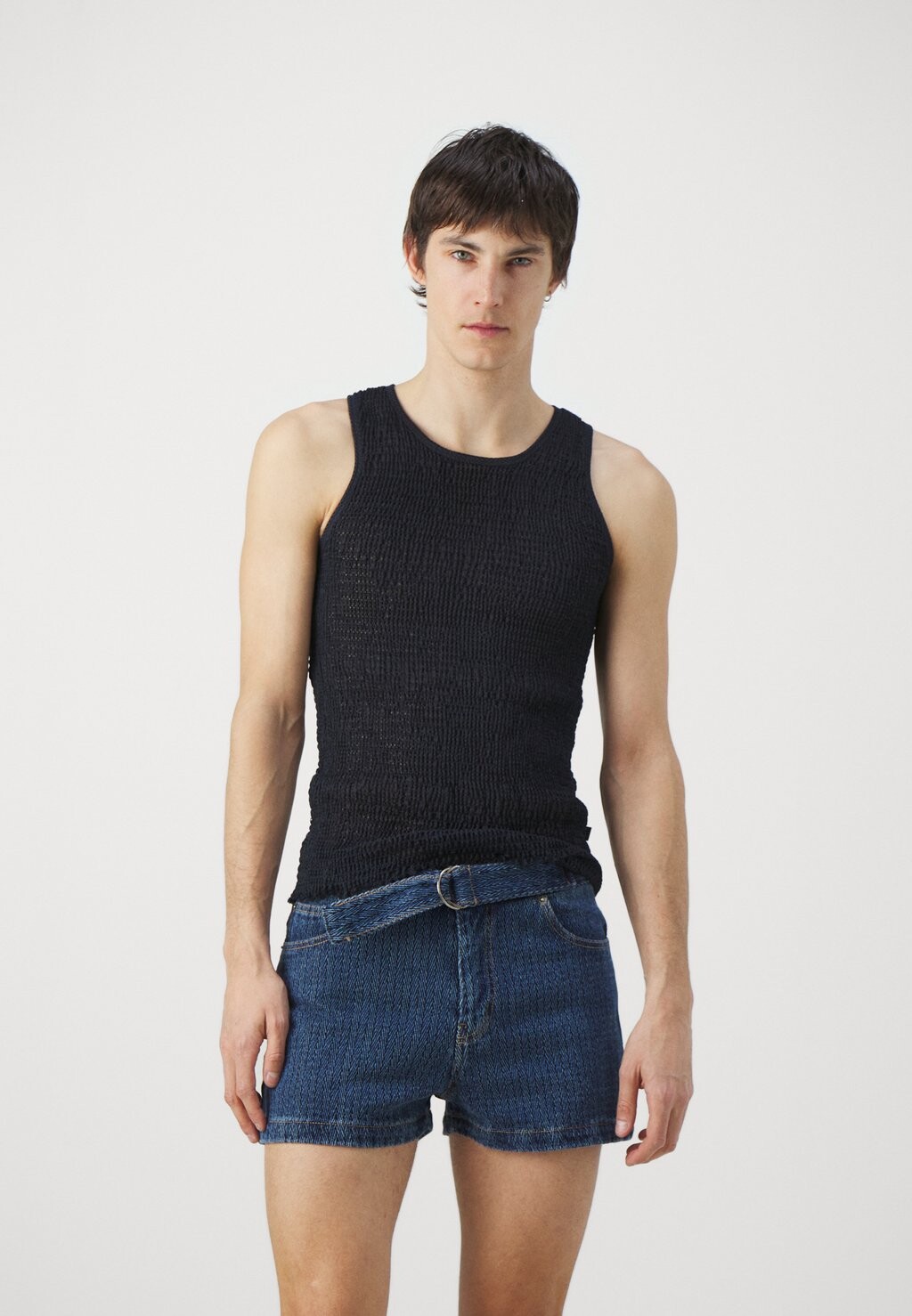 

Топ SMOCKED SINGLET David Catalan, цвет navy blue