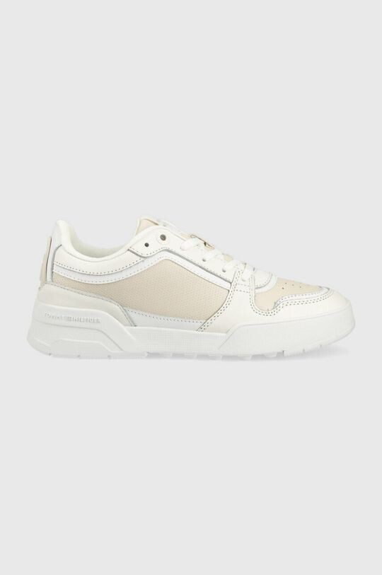 

Кожаные кроссовки LOW TH BASKET SNEAKER Tommy Hilfiger, бежевый