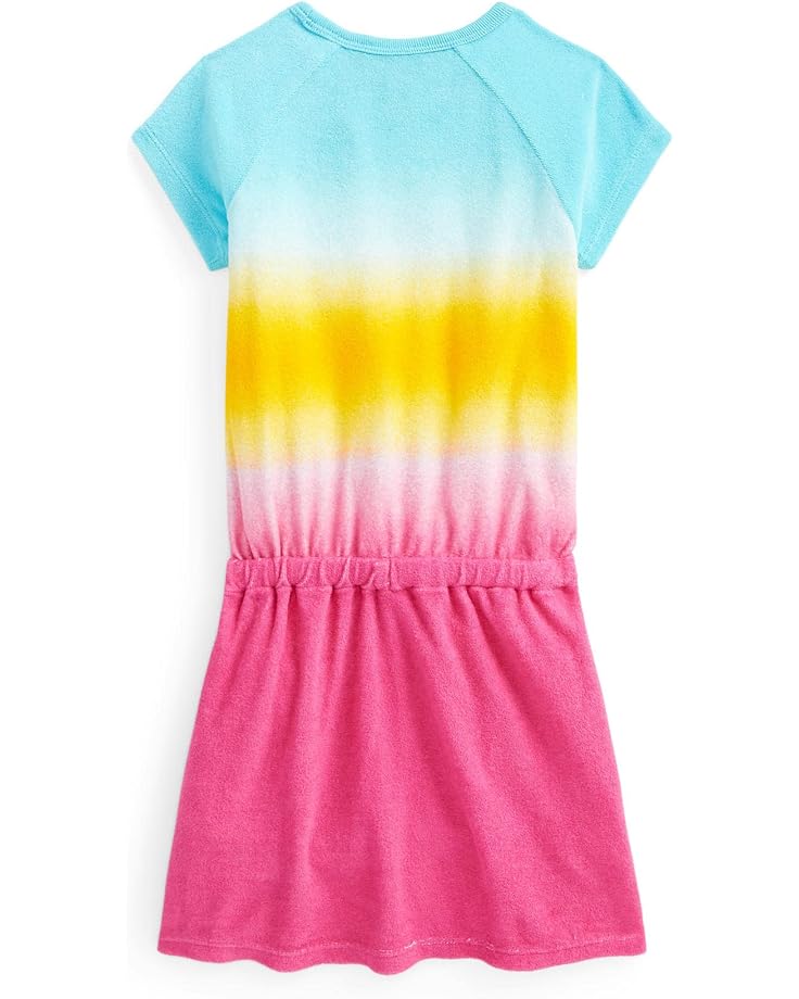 

Платье Polo Ralph Lauren Ombré Terry Tee Dress, цвет Turquoise/Pink