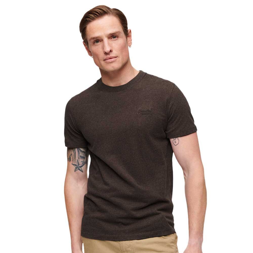 

Футболка с коротким рукавом Superdry Vintage Logo Embroidered, коричневый